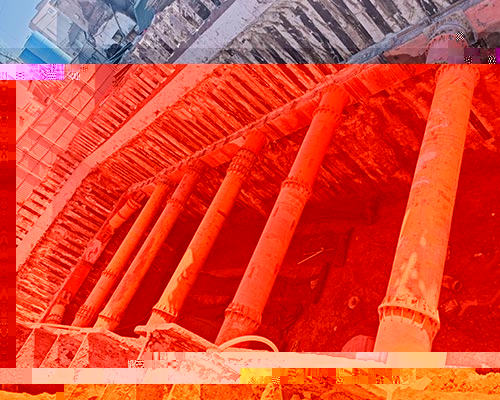 鐘樓街800鋼支撐現場安裝