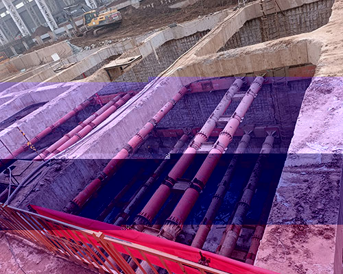 中國二十冶，太重新園區工地施工