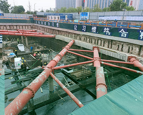 龍盛街鋼支撐安裝